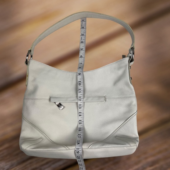 Sorial Leather White Hobo Bag - Picture 8 of 16